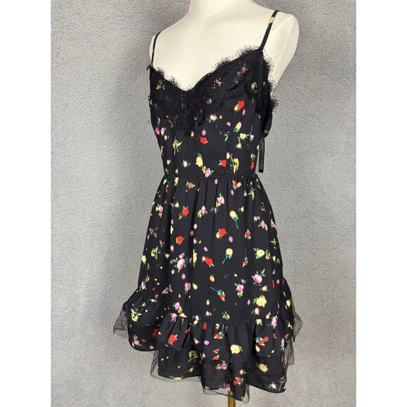 Steve Madden Women's Yasmina V-Neck Lace-Trim Dress Multicolor Size XL NWT's. - Picture 5 of 8